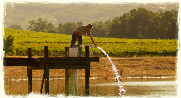 Irrigation supply near Santa Maria